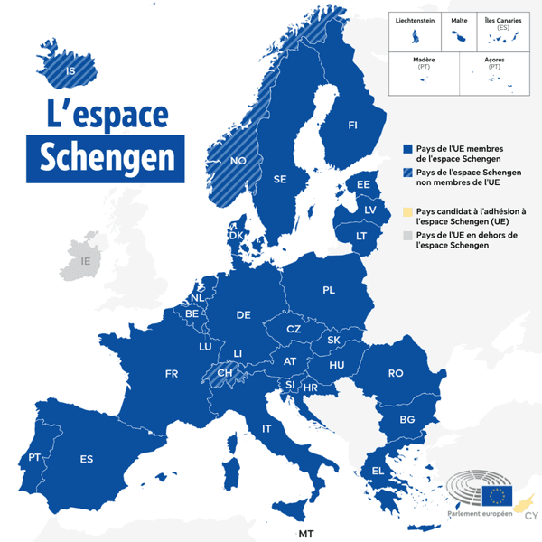 Pays de l’Espace Schengen : liste complète, règles et visa