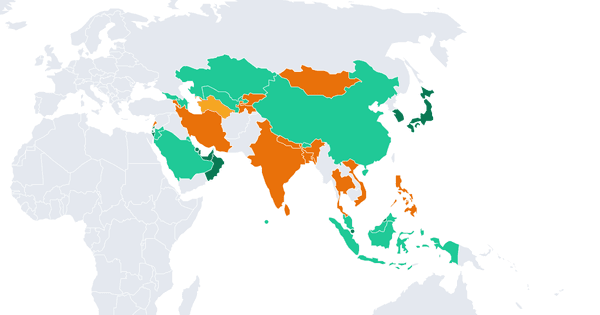 The safest countries in Asia in 2026