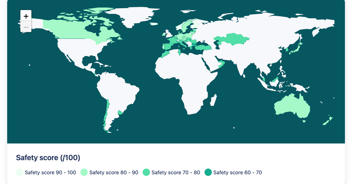Safest Countries in the World 2026 – HelloSafe Safety Index
